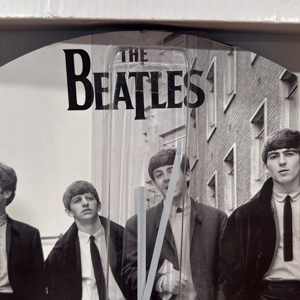 NEW The Beatles Black & White Wall Clock